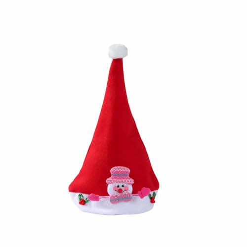 Weihnachtsmütze für Erwachsene und Kinder, Vliesstoff, Weihnachtsmann, Weihnachtsmütze, Frohe Weihnachten, Neujahr, Party, Festival, Dekoration, Geschenke, Stil 3 Weihnachtsmütze für Erwachsene und Kinder, Vliesstoff, Weihnachtsmann, Weihnachtsmütze, Frohe Weihnachten, Neujahr, Party, Festival, Dekoration, Geschenke, Stil 3 von WRJLIN