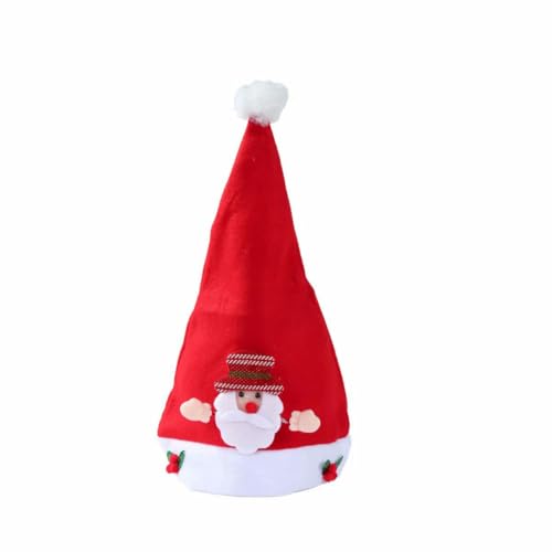 Weihnachtsmütze für Erwachsene und Kinder, Vliesstoff, Weihnachtsmann, Weihnachtsmütze, Frohe Weihnachten, Neujahr, Party, Festival, Dekoration, Geschenke, Stil 5 Weihnachtsmütze für Erwachsene und Kinder, Vliesstoff, Weihnachtsmann, Weihnachtsmütze, Frohe Weihnachten, Neujahr, Party, Festival, Dekoration, Geschenke, Stil 5 von WRJLIN