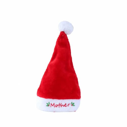 Weihnachtsmütze für Erwachsene und Kinder, Vliesstoff, Weihnachtsmann, Weihnachtsmütze, Frohe Weihnachten, Neujahr, Party, Festival, Dekoration, Geschenke, Stil 8 Weihnachtsmütze für Erwachsene und Kinder, Vliesstoff, Weihnachtsmann, Weihnachtsmütze, Frohe Weihnachten, Neujahr, Party, Festival, Dekoration, Geschenke, Stil 8 von WRJLIN