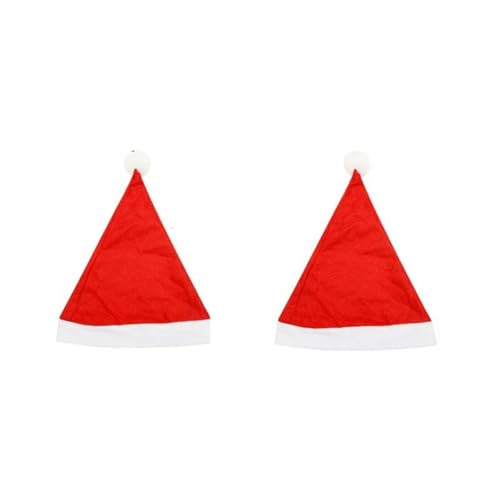 Weihnachtsmützen für Erwachsene und Kinder, Vliesstoff, Weihnachtsmann, Weihnachtsmütze, Mütze, Mütze, Frohe Weihnachten, Neujahr, Party, Festival, Dekoration, Geschenke, Erwachsene, 2 Stück Weihnachtsmützen für Erwachsene und Kinder, Vliesstoff, Weihnachtsmann, Weihnachtsmütze, Mütze, Mütze, Frohe Weihnachten, Neujahr, Party, Festival, Dekoration, Geschenke, Erwachsene, 2 Stück von WRJLIN