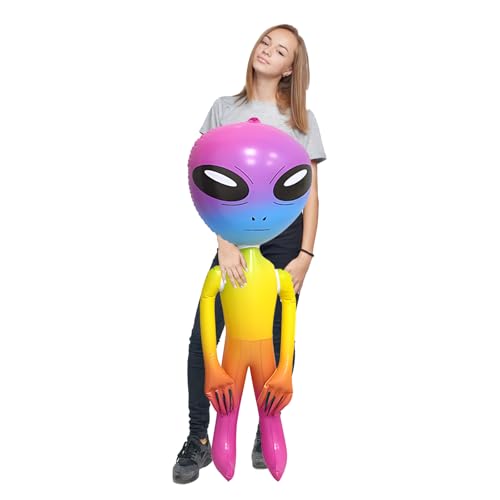 Aufblasbarer Alien, Alien, aufblasbar, 90 cm, aufblasbar, Alien für Halloween-Partys, Geburtstagsdekorationen, Weltraum-Themen-Events, Foto-Requisiten, Alien-Kostüm, Partygeschenke Aufblasbarer Alien, Alien, aufblasbar, 90 cm, aufblasbar, Alien für Halloween-Partys, Geburtstagsdekorationen, Weltraum-Themen-Events, Foto-Requisiten, Alien-Kostüm, Partygeschenke von WSDFTQ