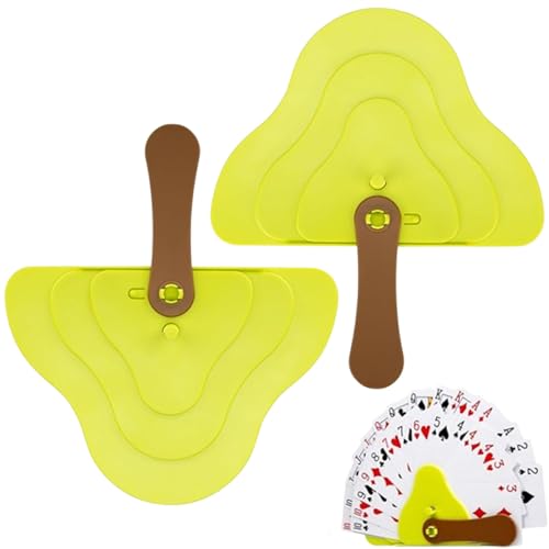 WSDFTQ Spielkartenhalter für Kinder, Baumförmiger Kartenhalter, griffiger Kartenständer für Senioren, reisefreundliches Kartenspiel-Zubehör, Büroklammer, 2 Stück von WSDFTQ