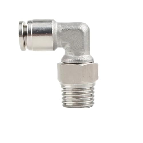 WSJMWKW 1 stücke 304 PL4-M5 8-02 PL10-03 PL6-01 PL12-04 PL8-02 Pneumatische Stecker PL Luftröhre Ellenbogen Luft Armaturen Schlauch Anschlüsse Platz Gewinde(PL10-02) von WSJMWKW