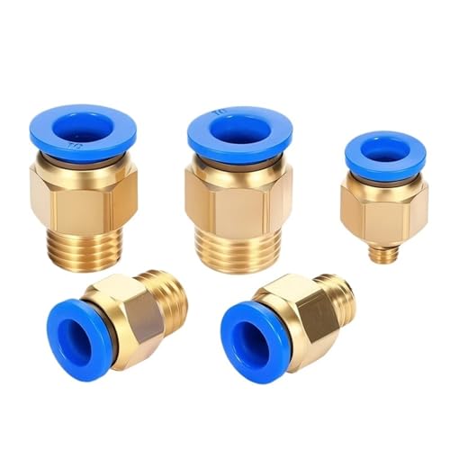WSJMWKW 20/50 STÜCKE Überlegene PC/PCF/PL/PLF Pneumatische Luftanschlussarmaturen 4 mm 6 mm 8 mm 1/8 "1/4" 3/8 "1/2" Gewinde Schlauchanwendungen(PC12-02 (1I4),100 PCS) von WSJMWKW