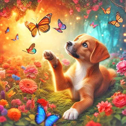 WSLWXSHM Diamond Painting Erwachsene Set, 5D DIY Hund Diamond Art Kits for Beginners Round Full Drill Diamond Painting for Home Wall Decoration Gift 30×30cm, Tier WSLWXSHM Diamond Painting Erwachsene Set, 5D DIY Hund Diamond Art Kits for Beginners Round Full Drill Diamond Painting for Home Wall Decoration Gift 30×30cm, Tier von WSLWXSHM