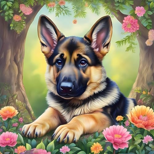 WSLWXSHM Diamond Painting Erwachsene Set Hund, 5D DIY Diamond Art Kits for Beginners Round Full Drill Diamond Painting for Home Wall Decoration Gift 30×30cm, Tier WSLWXSHM Diamond Painting Erwachsene Set Hund, 5D DIY Diamond Art Kits for Beginners Round Full Drill Diamond Painting for Home Wall Decoration Gift 30×30cm, Tier von WSLWXSHM