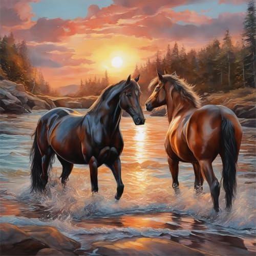 WSLWXSHM Pferd Diamond Painting Erwachsene Set, 5D DIY Diamond Art Kits for Beginners Round Full Drill Diamond Painting for Home Wall Decoration Gift 30×30cm, Tier WSLWXSHM Pferd Diamond Painting Erwachsene Set, 5D DIY Diamond Art Kits for Beginners Round Full Drill Diamond Painting for Home Wall Decoration Gift 30×30cm, Tier von WSLWXSHM