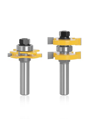 WSOOX Adj Nut- und Federfräser-Bit-Set mit 1/2-Schaft 7/32 Zoll bis 3/8 Zoll Weltraumgelenk-Fräser-Set für Holzböden, Schrankschüttlertüren, Möbelstücke, eng anliegende Nut und Feder. WSOOX Adj Nut- und Federfräser-Bit-Set mit 1/2-Schaft 7/32 Zoll bis 3/8 Zoll Weltraumgelenk-Fräser-Set für Holzböden, Schrankschüttlertüren, Möbelstücke, eng anliegende Nut und Feder. von WSOOX