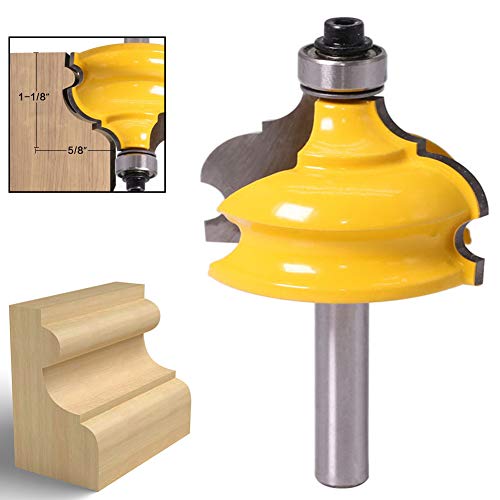 WSOOX Klassischen Römischen Ogee Besatz Router Bit 8mm Schaft, Profilfräser für Architektonisches Fräsen WSOOX Klassischen Römischen Ogee Besatz Router Bit 8mm Schaft, Profilfräser für Architektonisches Fräsen von WSOOX