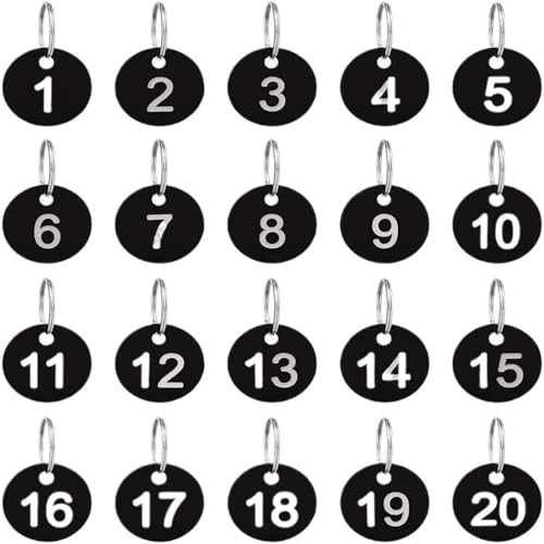 Runde Nummer Schlüsselanhänger 1-20 Nummernschild Runde Nummer Etiketten Schilder Hangtags for Schlüssel Nummer Tags Marker Runde Nummer Schlüsselanhänger 1-20 Nummernschild Runde Nummer Etiketten Schilder Hangtags for Schlüssel Nummer Tags Marker von WSQHAO