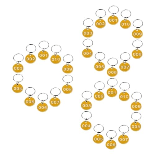 Runde Nummer Schlüsselanhänger 3er-Pack Nummernschild-Nummernschilder, Schlüsselanhänger, ID-Etiketten, ID-Tags, Nummernketten, Schlüsselanhänger, Nummernschilder 1-10 Runde Nummer Schlüsselanhänger 3er-Pack Nummernschild-Nummernschilder, Schlüsselanhänger, ID-Etiketten, ID-Tags, Nummernketten, Schlüsselanhänger, Nummernschilder 1-10 von WSQHAO