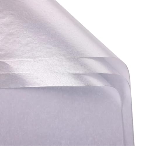 WSQHAO 20 stücke Seidenpapier 70 * 50 cm Gold Floral Verpackung Scrapbooking Papier Geschenk Dekorative Blumenpapier Dekoration Party für Geschenkverpackung(Silver) von WSQHAO