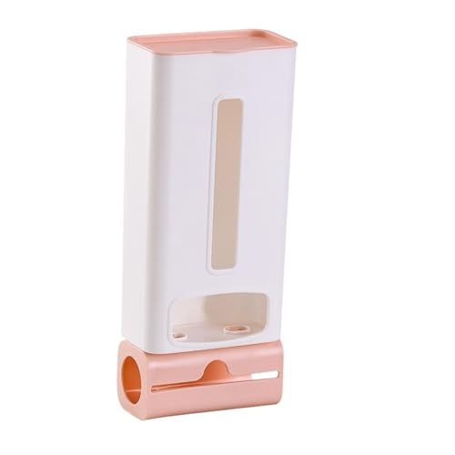 WSQHAO Müllbeutelspender 2 Stück Punch-Free Müllbeutel Aufbewahrungsbox Put Collector Wandmontage Küche Praktische Tasche Abnehmbare Sortierbox(Pink) von WSQHAO