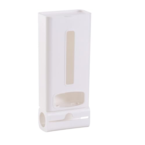 WSQHAO Müllbeutelspender 2 Stück Punch-Free Müllbeutel Aufbewahrungsbox Put Collector Wandmontage Küche Praktische Tasche Abnehmbare Sortierbox(White) von WSQHAO