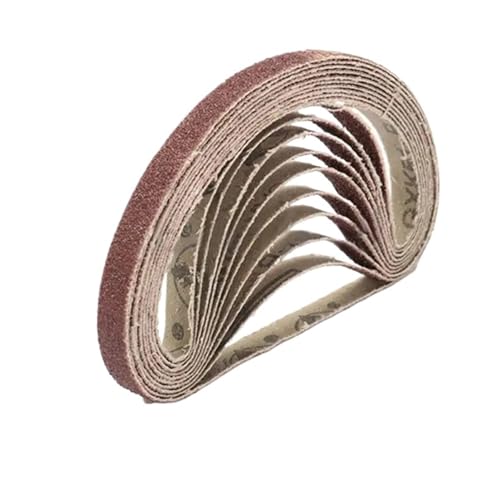 WSQHAO Schleifbänder 20 Pcs10mm/20mm Schleifen Gürtel Schleifpapiere for Polieren Grit 60 80 120 180 240 320 400(Red 20 * 520mm,400) von WSQHAO