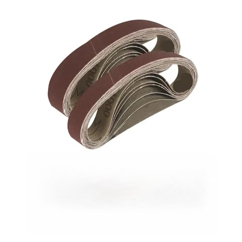 WSQHAO Schleifbänder 20 stücke Aluminiumoxid-Schleifbänder 15/25 * 330mm Schleifband Mit 100 320 600 800 Körnungen Messerschärfer Polierwerkzeuge(25mmx330mm) von WSQHAO