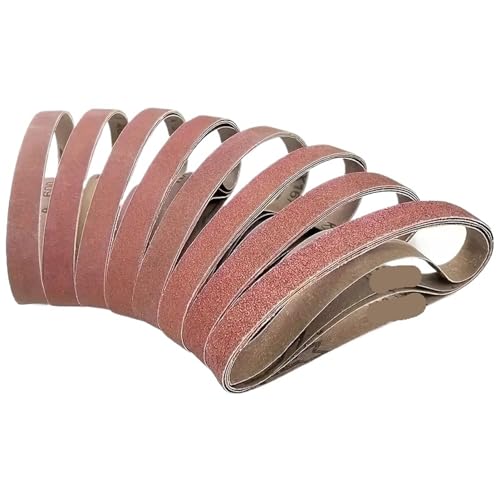 WSQHAO Schleifbänder 20-teiliges Mini-Schleifband-Set, Polierschleifbänder for Schleifen und Polieren, 520 x 20 mm (Körnung 60–800) von WSQHAO