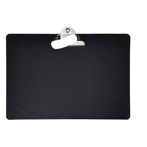 Klemmbrett A4 A5 Kunststoff Schwarz Zwischenablage Ordner Papier Ticket Rechnungen Dokument Datei Clip Wordpad Büro Schule Schreiben Zeichnung Pad Klemmbrett(A4 Horizon 22x31cm) von WTAXBH