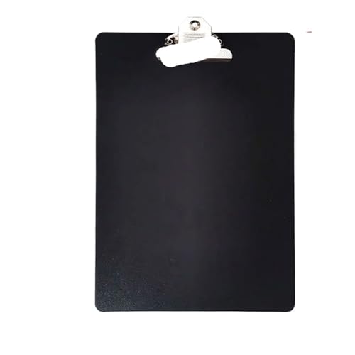 Klemmbrett A4 A5 Kunststoff Schwarz Zwischenablage Ordner Papier Ticket Rechnungen Dokument Datei Clip Wordpad Büro Schule Schreiben Zeichnung Pad Klemmbrett(A4 Vertical 22x31cm) von WTAXBH