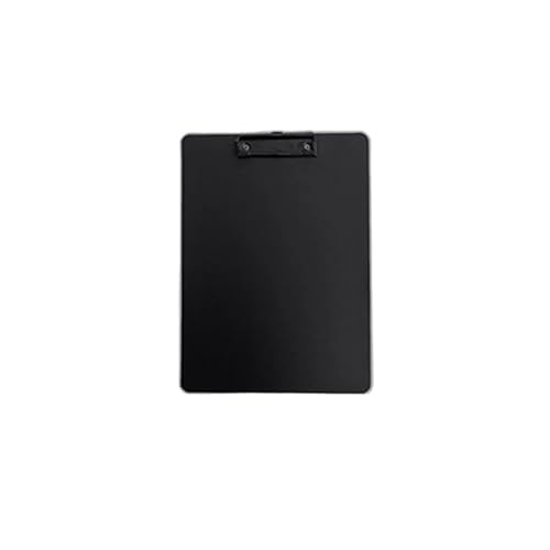 Klemmbrett A4-Büroordner aus Kunststoff, A5-Schreibtafel for Schülernotizen, A6-Unterschriftentafel, Klemmbrett, Tisch-Organizer, Ordner, Dokumente(Black A4) von WTAXBH