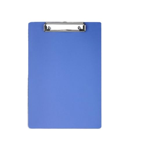 Klemmbrett A4-Büroordner aus Kunststoff, A5-Schreibtafel for Schülernotizen, A6-Unterschriftentafel, Klemmbrett, Tisch-Organizer, Ordner, Dokumente(Dark Blue A4) von WTAXBH