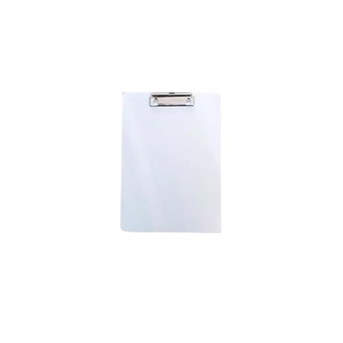 Klemmbrett A4-Büroordner aus Kunststoff, A5-Schreibtafel for Schülernotizen, A6-Unterschriftentafel, Klemmbrett, Tisch-Organizer, Ordner, Dokumente(Ivory A4) von WTAXBH