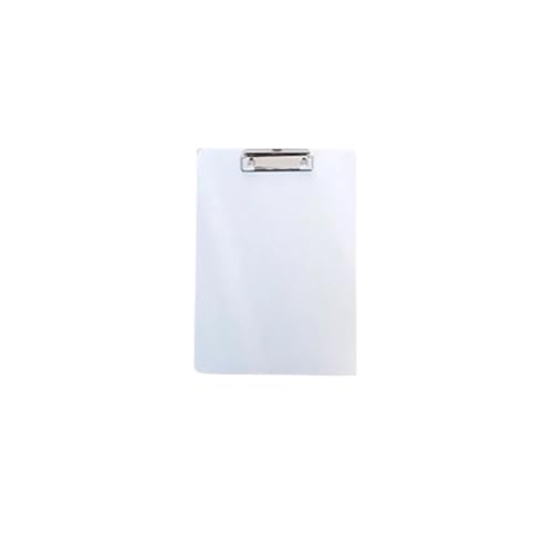 Klemmbrett A4-Büroordner aus Kunststoff, A5-Schreibtafel for Schülernotizen, A6-Unterschriftentafel, Klemmbrett, Tisch-Organizer, Ordner, Dokumente(Ivory white A5) von WTAXBH