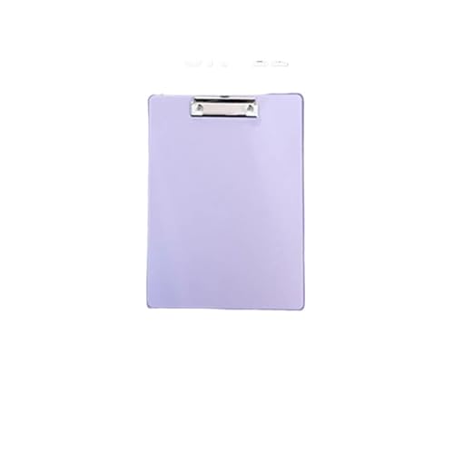 Klemmbrett A4-Büroordner aus Kunststoff, A5-Schreibtafel for Schülernotizen, A6-Unterschriftentafel, Klemmbrett, Tisch-Organizer, Ordner, Dokumente(Purple A4) von WTAXBH