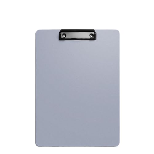 Klemmbrett A4-Dateiordner-Klemmbrett, Schreibblock, Memo-Klemmbrett-Clips, Testpapier-Aufbewahrungs-Organizer, Schulbedarf, Büromaterial(GRAY) von WTAXBH