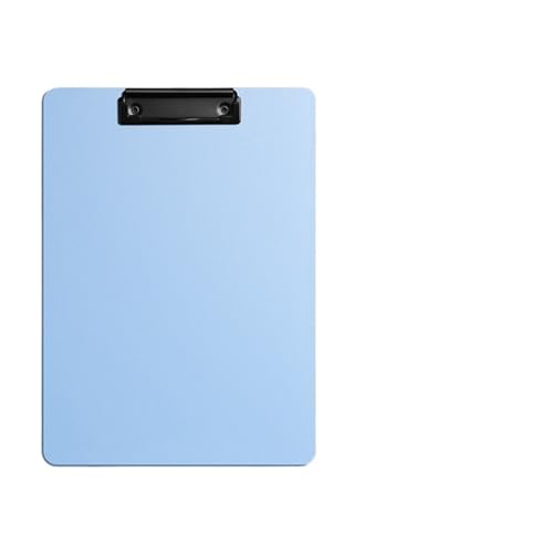 Klemmbrett A4-Dateiordner-Klemmbrett, Schreibblock, Memo-Klemmbrett-Clips, Testpapier-Aufbewahrungs-Organizer, Schulbedarf, Büromaterial(Light Blue) von WTAXBH