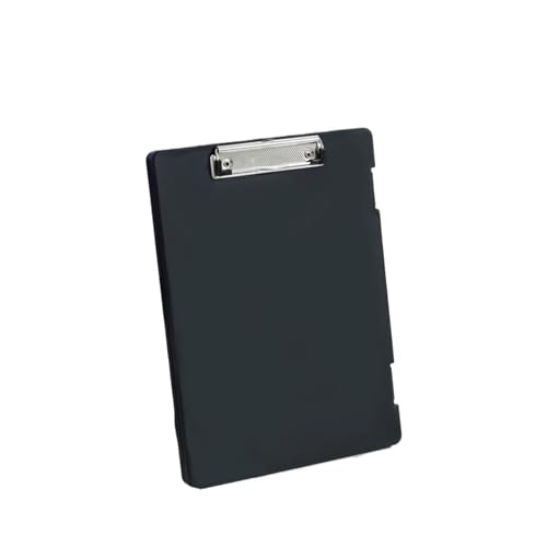Klemmbrett Dateibox Schreibblock Zwei-in-Eins-A4-Dateiaufbewahrungsbox Multifunktionale Board-Clip-Testpapieraufbewahrung und Organisationsartefakt(Black) von WTAXBH