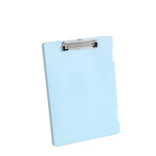 Klemmbrett Dateibox Schreibblock Zwei-in-Eins-A4-Dateiaufbewahrungsbox Multifunktionale Board-Clip-Testpapieraufbewahrung und Organisationsartefakt(Light Blue) von WTAXBH