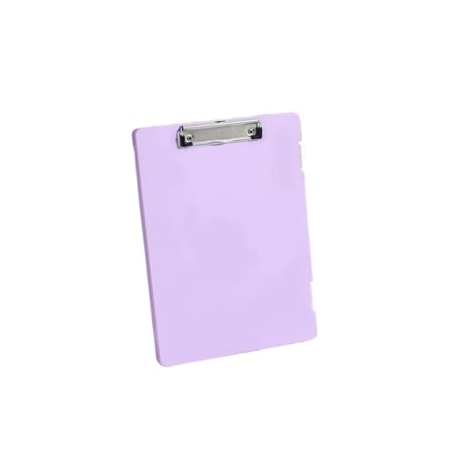 Klemmbrett Dateibox Schreibblock Zwei-in-Eins-A4-Dateiaufbewahrungsbox Multifunktionale Board-Clip-Testpapieraufbewahrung und Organisationsartefakt(Light Purple) von WTAXBH