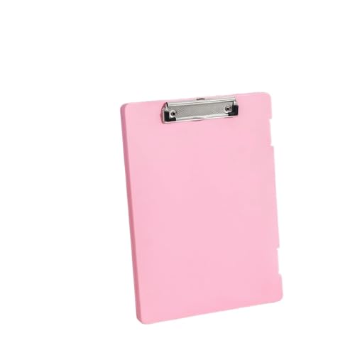 Klemmbrett Dateibox Schreibblock Zwei-in-Eins-A4-Dateiaufbewahrungsbox Multifunktionale Board-Clip-Testpapieraufbewahrung und Organisationsartefakt(Pink) von WTAXBH