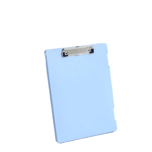 Klemmbrett Dateibox Schreibblock Zwei-in-Eins-A4-Dateiaufbewahrungsbox Multifunktionale Board-Clip-Testpapieraufbewahrung und Organisationsartefakt(Sky Blue) von WTAXBH