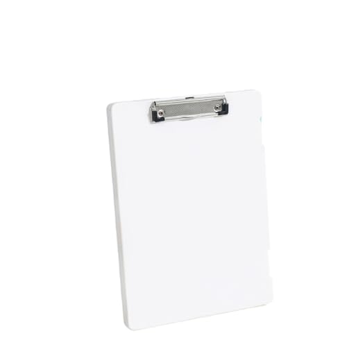 Klemmbrett Dateibox Schreibblock Zwei-in-Eins-A4-Dateiaufbewahrungsbox Multifunktionale Board-Clip-Testpapieraufbewahrung und Organisationsartefakt(White) von WTAXBH