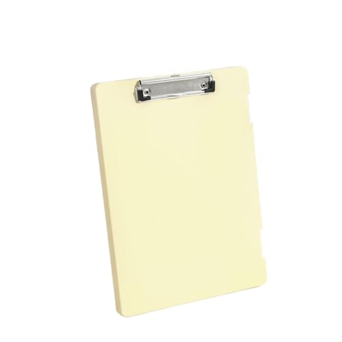 Klemmbrett Dateibox Schreibblock Zwei-in-Eins-A4-Dateiaufbewahrungsbox Multifunktionale Board-Clip-Testpapieraufbewahrung und Organisationsartefakt(Yellow) von WTAXBH