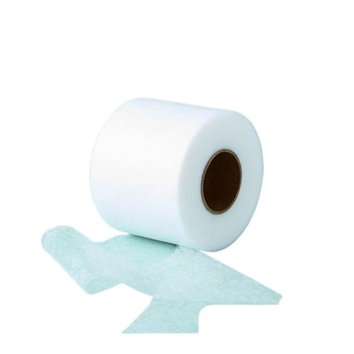 Saumband zum Aufbügeln 70 Yards Schwarz Weiß Doppelseitiges Einlageklebeband for Stoffkleidung, for Aufbügeln am Saumband, Einlagennetz, DIY, Nähen, Patchwork-Zubehör(White 6cm wide) von WTAXBH
