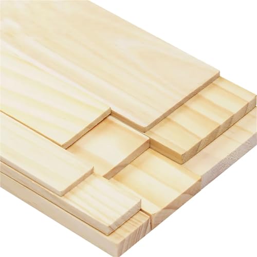 WTAXBH Holzstäbe zum Basteln 20 stücke Rechteckigen Holz Streifen Dicke 3/5/8mm Solide Kiefer Bord DIY Modell Material Handwerk Dekoration Herstellung Teile(250x30x3.0mm) von WTAXBH