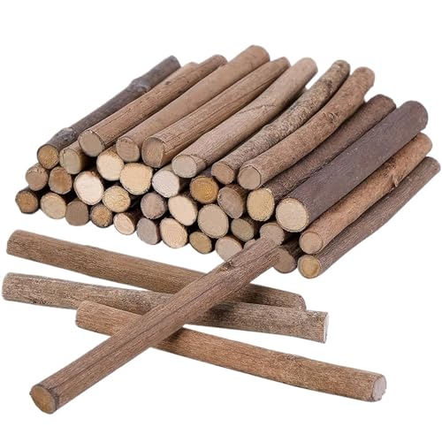 WTAXBH Holzstäbe zum Basteln 60 stücke 4 Zoll Lange 0,3-0,5 Zoll Im Durchmesser Holz Log Sticks Zweige Handwerk Sticks for DIY Handwerk von WTAXBH