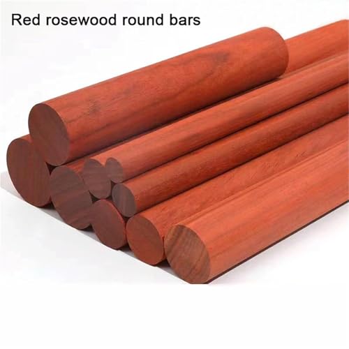 WTAXBH Holzstäbe zum Basteln Rot Palisander Mahagoni Rundstab Hartes Massivholz DIY Handwerk Materialien(Diameter 2cm) von WTAXBH