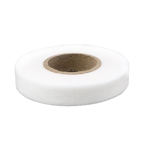 WTAXBH Saumband zum Aufbügeln 2PCS doppelseitiges Vlies-Futterklebeband for Kleidung, Bügelsaumband, gefüttert, doppelseitig klebende Mesh-Folie, DIY-Nähzubehör.(2cm White G438A) von WTAXBH