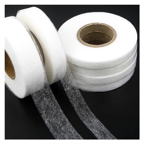 WTAXBH Saumband zum Aufbügeln 60 m doppelseitiges Vliesstoff-Klebeband for Aufbügeln von Kleidung, Nähen, Umschlagsaum, Vliesstoff-Liner, Kleidungswerkzeuge.(1roll 2cm) von WTAXBH