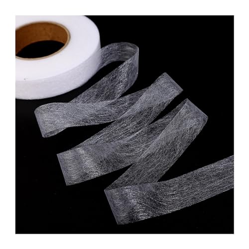 WTAXBH Saumband zum Aufbügeln 60M doppelseitiges Vlies-Klebeband for Aufbügeln am Saum, Kantenverkürzung, Reparatur, Hosen for Hüte, Kleidung, DIY-Nähwerkzeug(1CM-(Width)) von WTAXBH