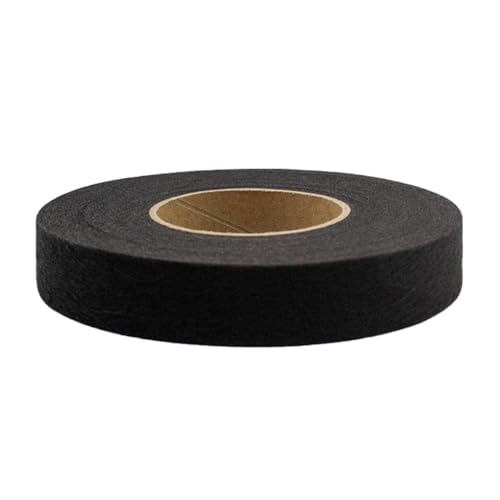 WTAXBH Saumband zum Aufbügeln Doppelseitiges Vlies-Futter, selbstklebendes Klebeband for Kleidung, Bügelsaum, gefüttert, doppelseitig klebende Netzfolie, DIY-Nähzubehör(1 5cm Black G438B) von WTAXBH