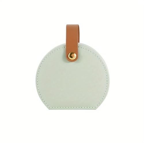 WTAXBH Schmuckkästchen Mini-Schmuck-Organizer, tragbare Reise-Schmuckschatulle for Damen, geeignet for Ringe, Anhänger, Ohrringe, Halsketten und Armbänder(Green) von WTAXBH