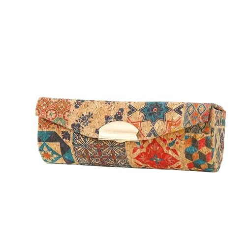 WTAXBH Schmuckkästchen Schmuckschatulle mit Blumenmuster, Lippenstift-Organizer, Kork, Vintage-Stil, tragbarer Reise-Schmuck-Organizer, Mini-Lippenstiftetui(Style4) von WTAXBH