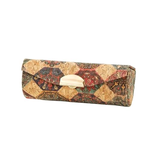 WTAXBH Schmuckkästchen Schmuckschatulle mit Blumenmuster, Lippenstift-Organizer, Kork, Vintage-Stil, tragbarer Reise-Schmuck-Organizer, Mini-Lippenstiftetui(Style5) von WTAXBH