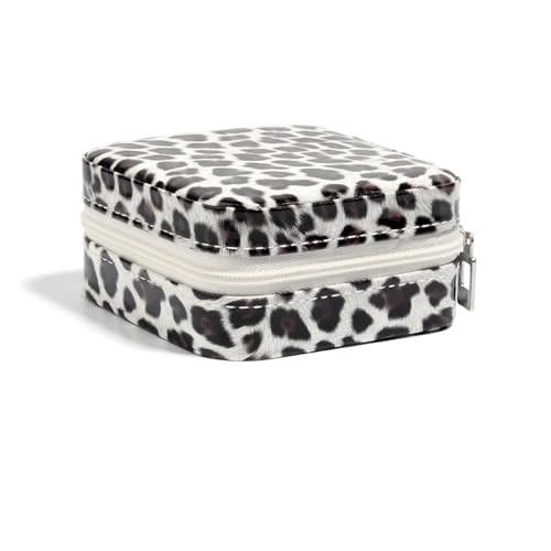 WTAXBH Schmuckkästchen Tragbarer Schmuck-Organizer, Reise-Organizer, Schmuckschatulle, Lederaufbewahrung, Aufbewahrung for Ohrringe, Halsketten und Ringe(Style3) von WTAXBH