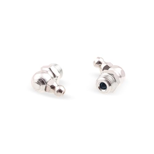 5 Stück Kegelschmiernippel DIN 71412 C (H3) R 1/8" Stahl verzinkt Hydraulik Fettnippel Schmiernippel für Schmierpressen Gerade und Abgewinkelt Abschmiernippel von WTB